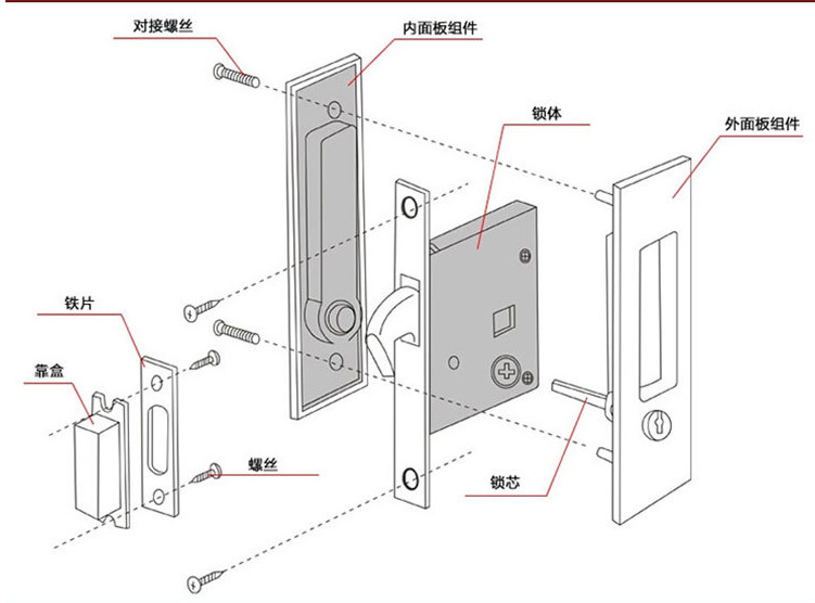 91短视频免费版91短视频在线下载RSL-607ET 现代简约隐形移门拉手锁